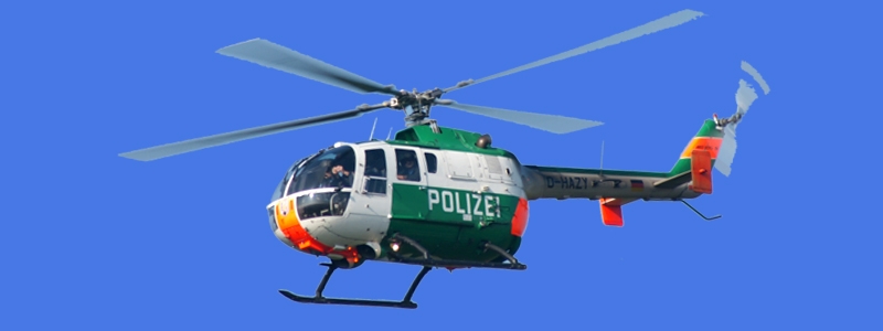 Polizei im Anflug