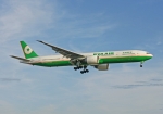Flugzeugtyp: B777-300, Fluggesellschaft: EVA Air (BR/EVA), Kennzeichen: B-16708, Flughafen: London Heathrow Airport, Datum: 04.Juli 2009, Bild: Steffen Remmel