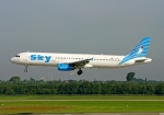 Flugzeugtyp: A321, Fluggesellschaft: Sky Airlines (ZY/SHY), Kennzeichen: TC-SKL, Flughafen: Düsseldorf, Datum: 26.Juli 2009, Bild: Steffen Remmel